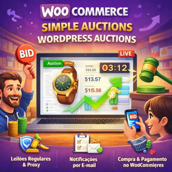WooCommerce Simple Auctions – WordPress Auctions – Plugins Br