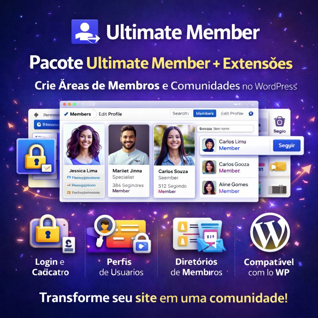 Pacote Ultimate Member + Extensões
