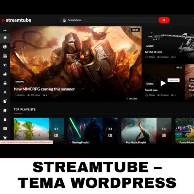 StreamTube tema de streaming de vídeo
